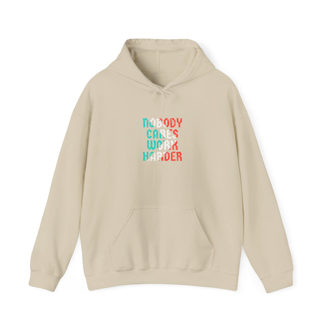 Nobody Cares Work Harder Unisex Heavy Blend™ Hooded Sweatshirt