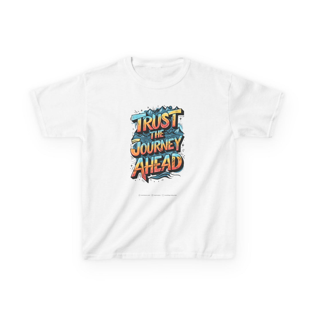 Trust The Journey Ahead Kids Heavy Cotton™ Tee