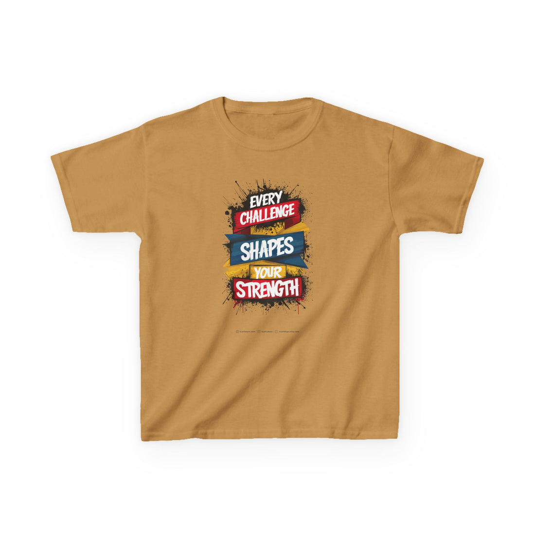 Every Challenge Shapes Your Strength Kids Heavy Cotton™ Tee