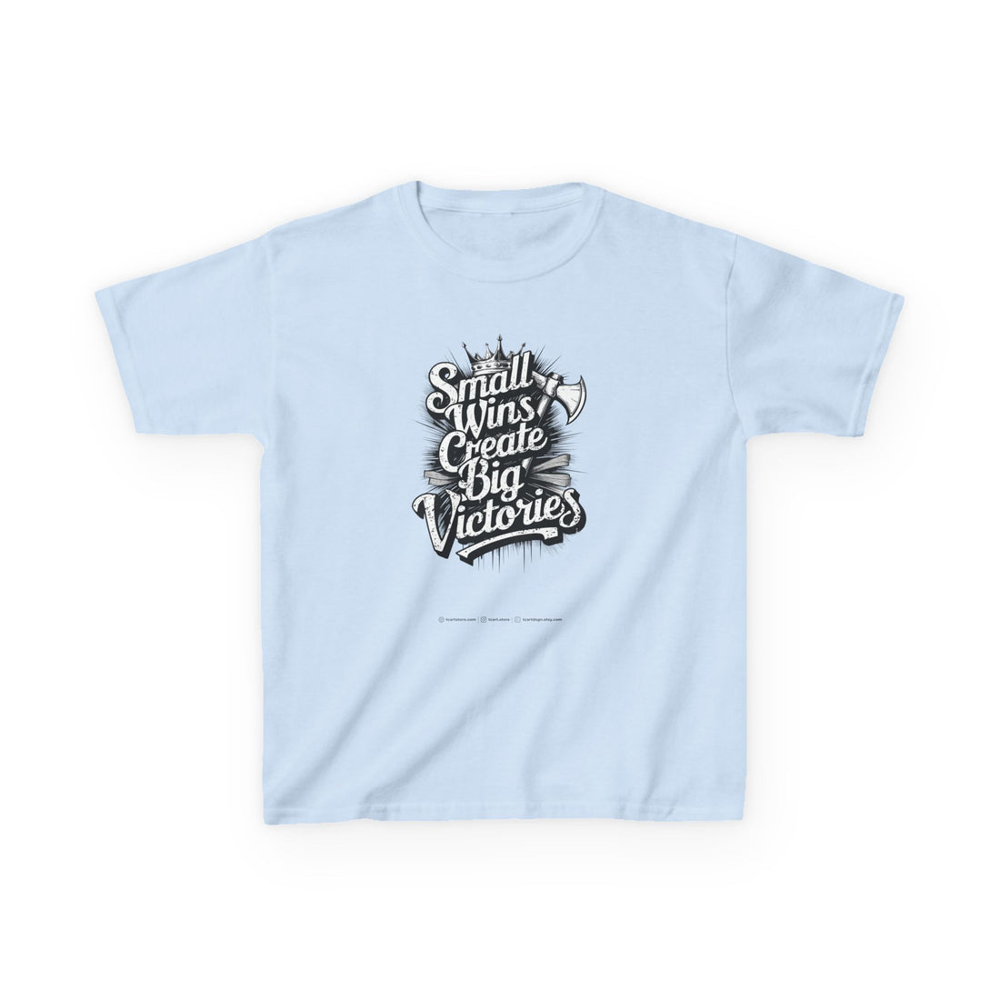 Small Wings Create Big Victories Kids Heavy Cotton™ Tee