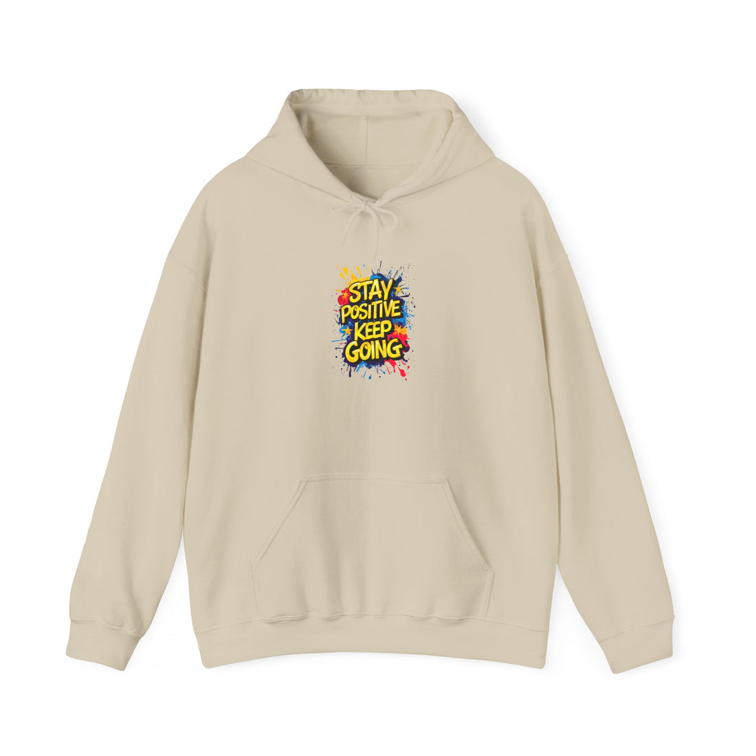 Stay Positive Keep Going Unisex Heavy Blend™ Hooded Sweatshirt