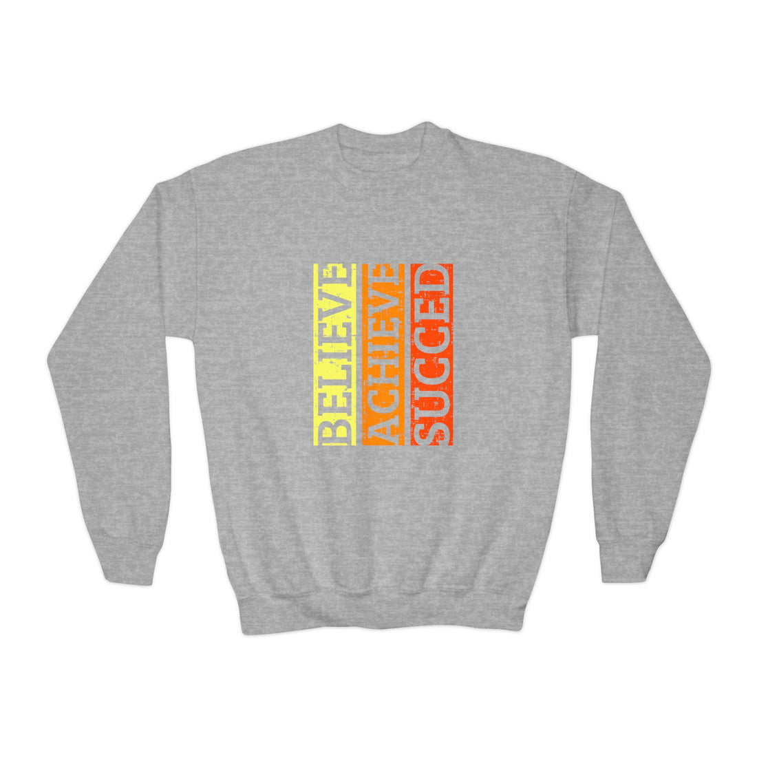 Believe Achieve Succeed Youth Crewneck Sweatshirt