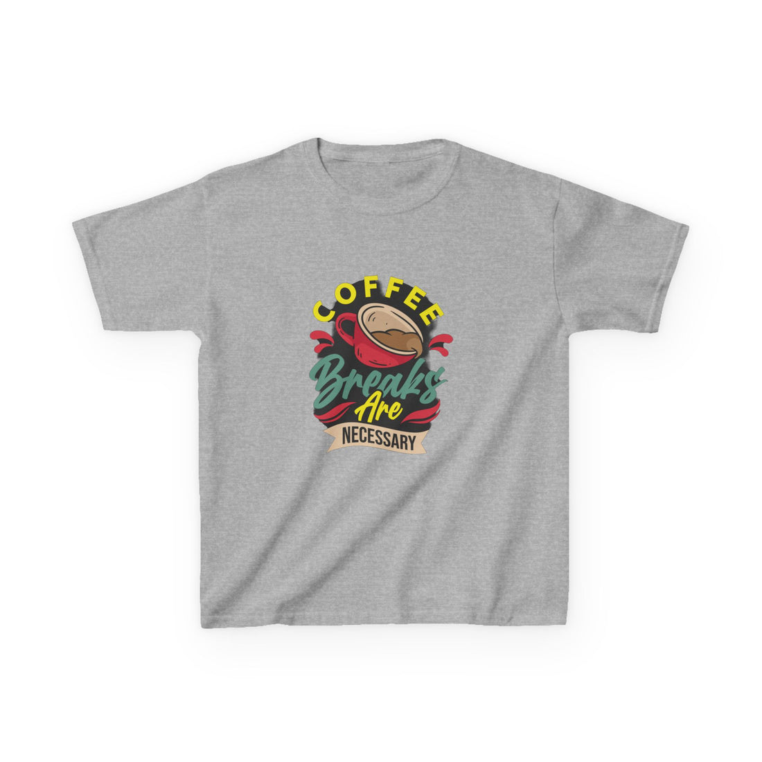 Coffee Breaks Are Necessary Kids Heavy Cotton™ Tee