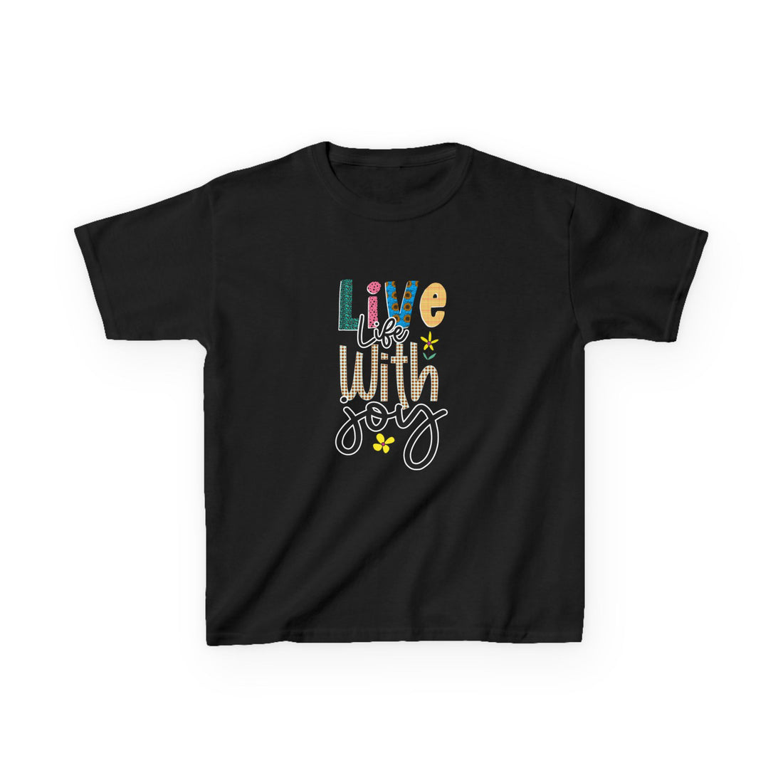 Live Life With Joy Kids Heavy Cotton™ Tee