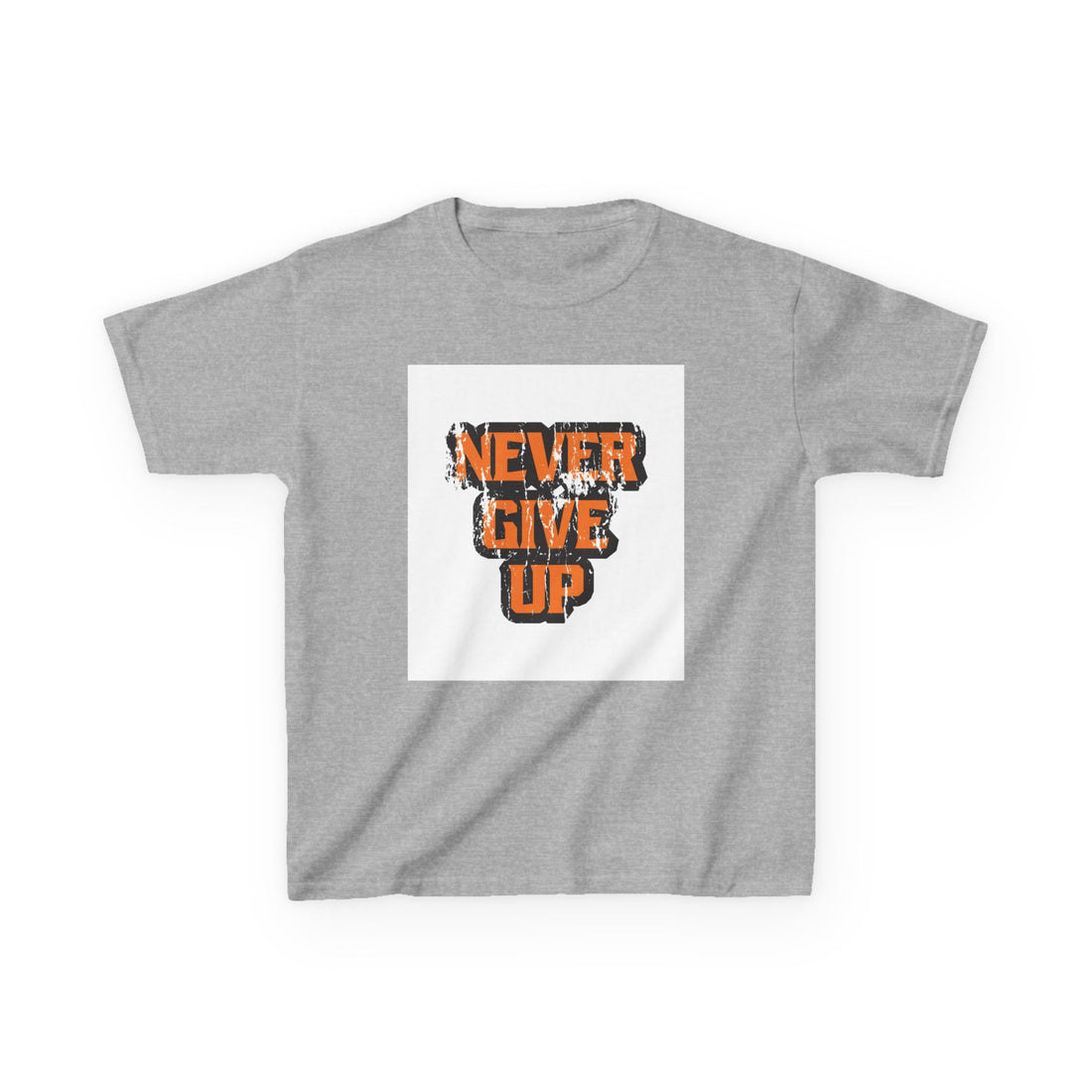 Never Give Up Kids Heavy Cotton™ Tee