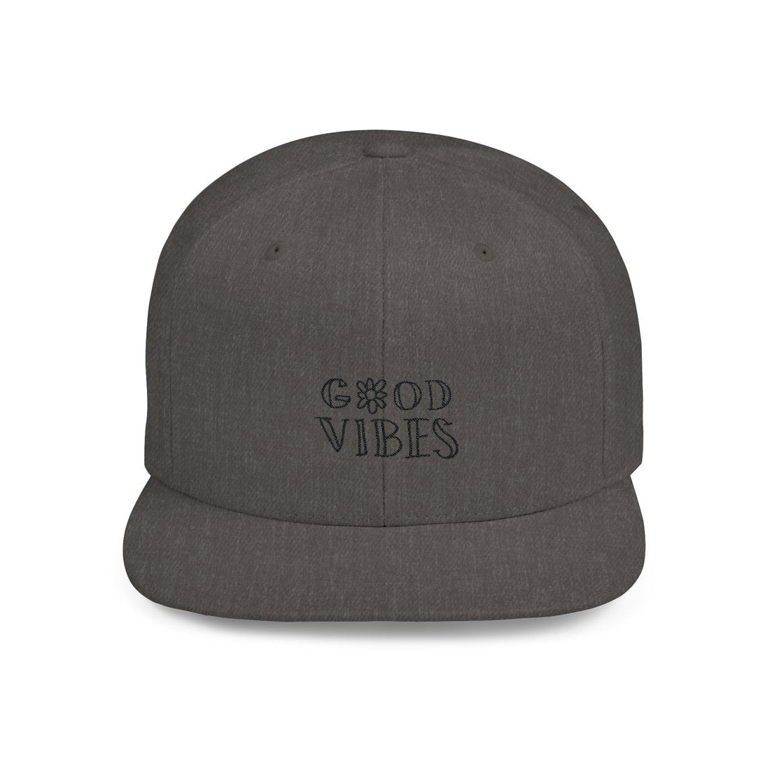 Flat Bill Hat | Good Vibes Flat Bill Snapback