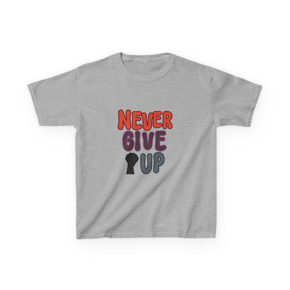 Never Give Up Kids Heavy Cotton™ Tee