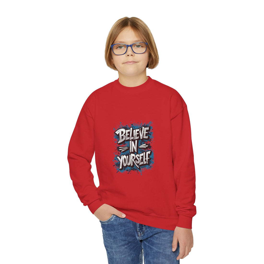 Believe In Yourself Youth Crewneck Sweatshirt