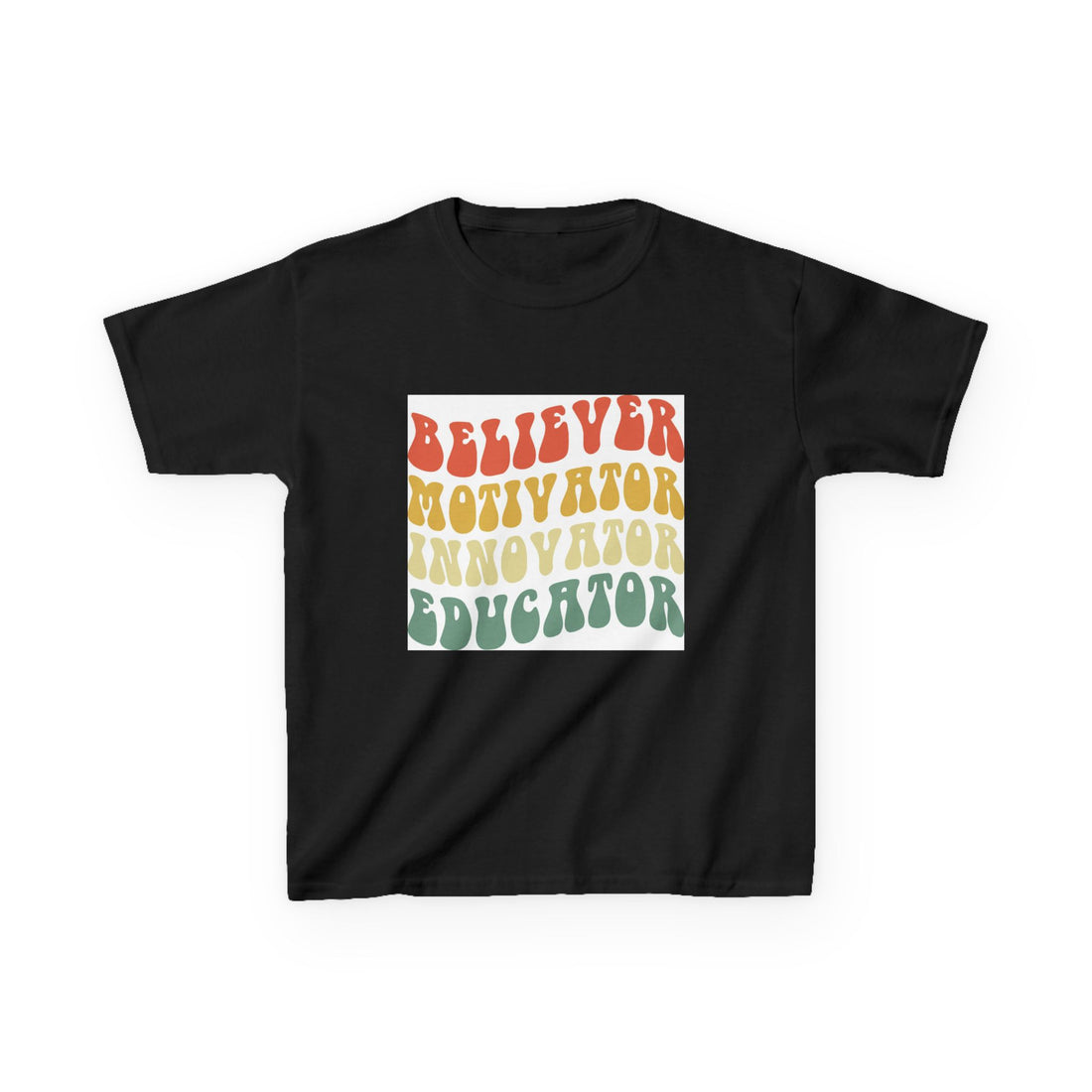 Believer Motivator Innovator Educator Kids Heavy Cotton™ Tee