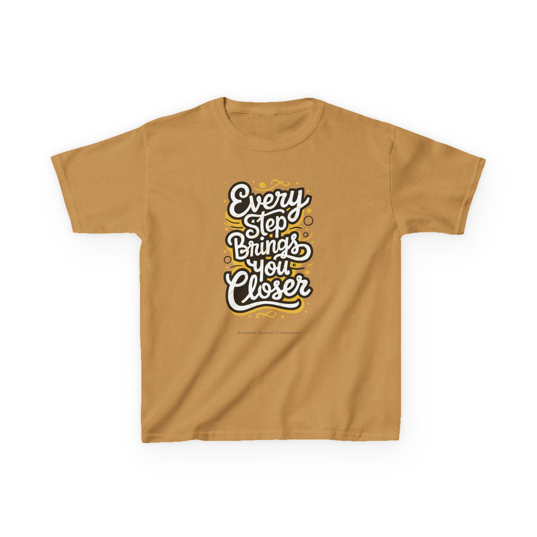 Every Step Brings You Closer Kids Heavy Cotton™ Tee
