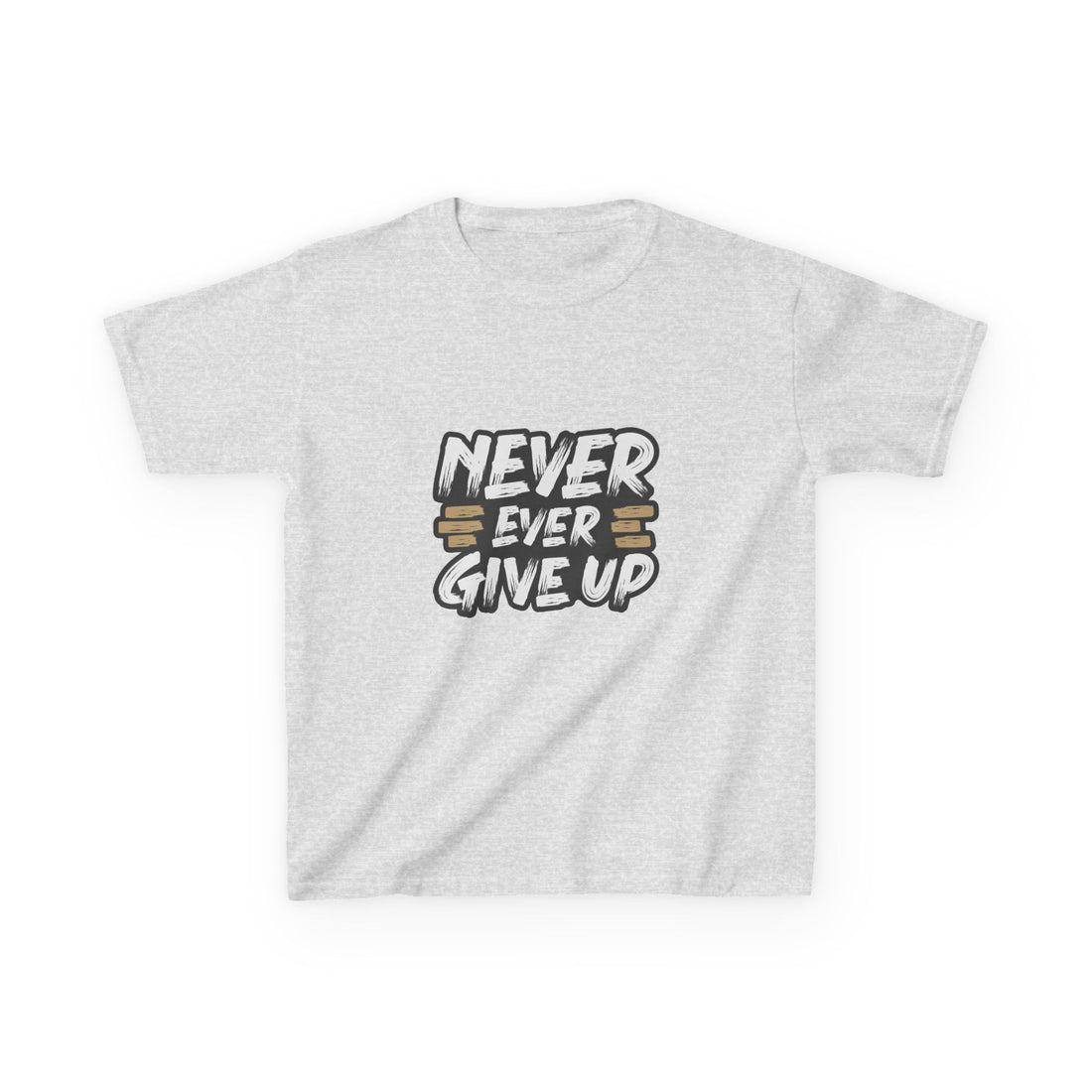Never Ever Give Up Kids Heavy Cotton™ Tee
