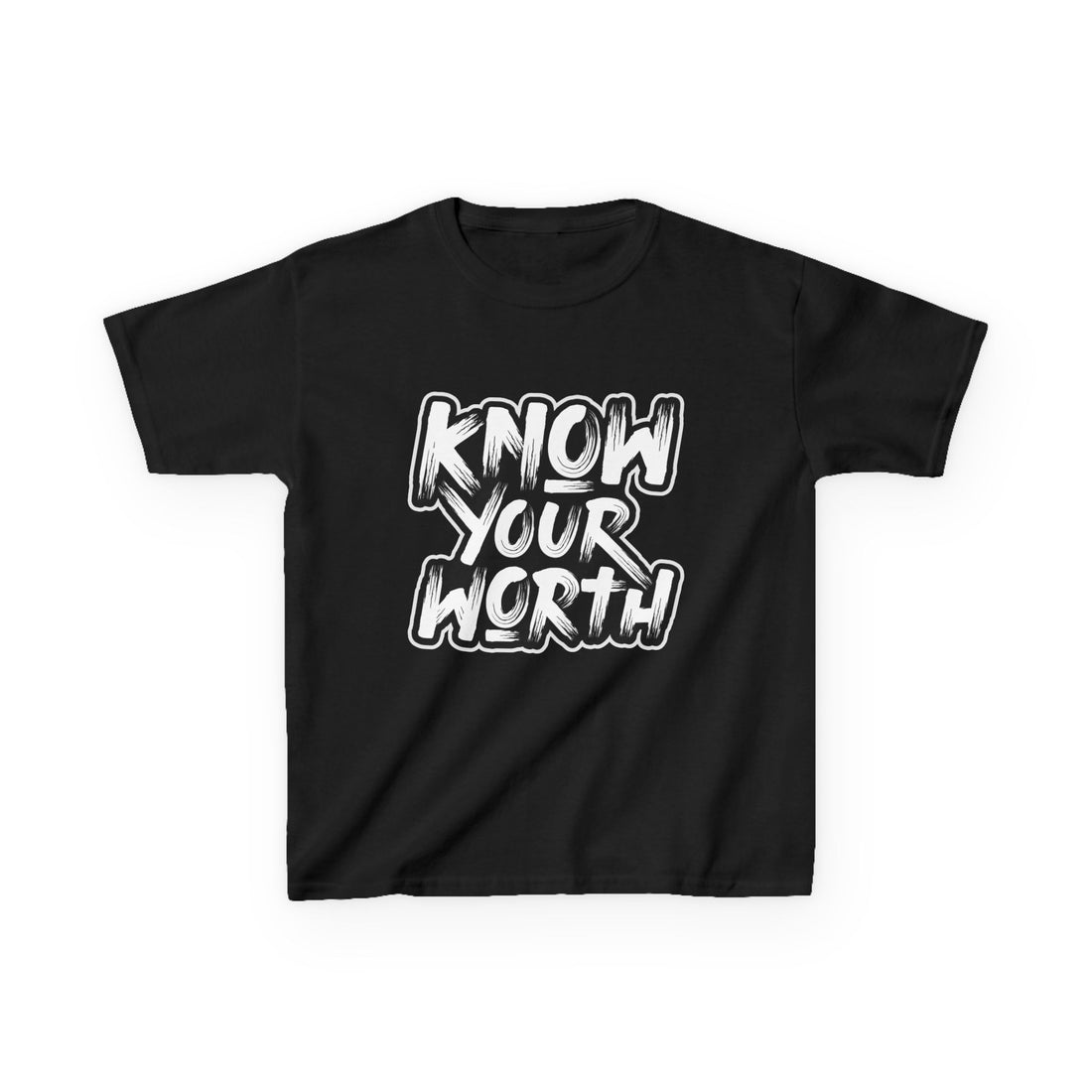 Know Your Worth Kids Heavy Cotton™ Tee