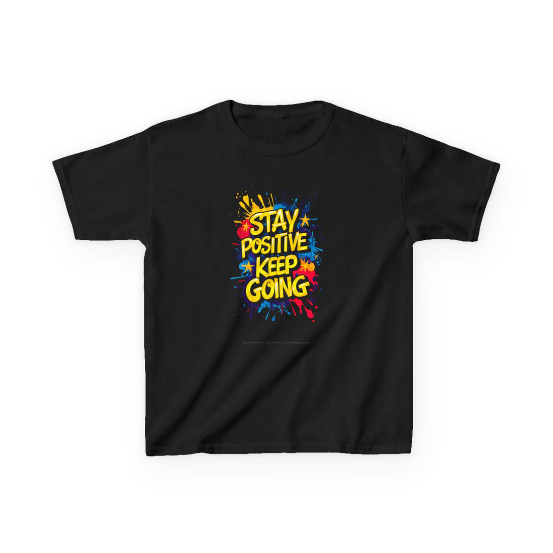 Stay Positive Keep Going Kids Heavy Cotton™ Tee