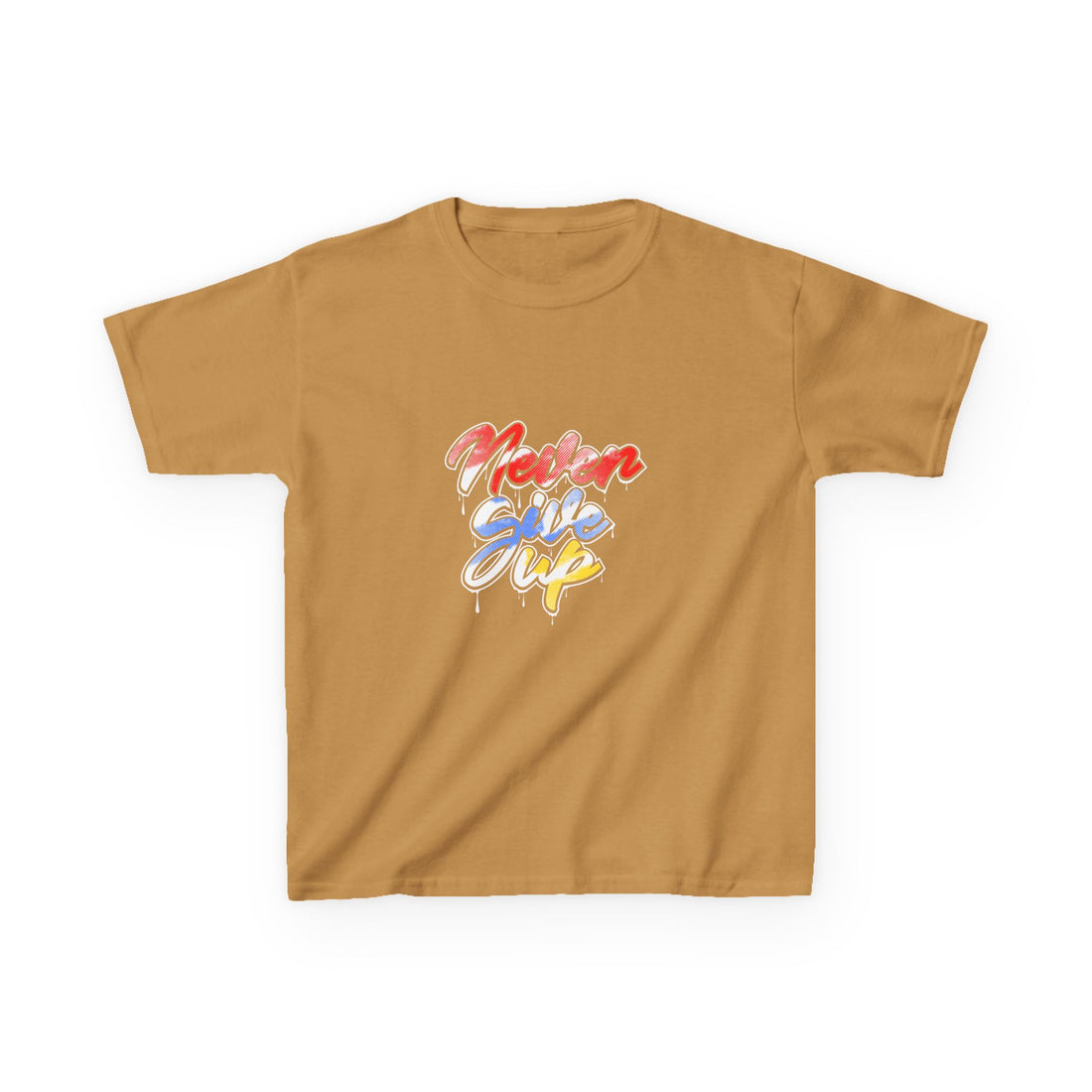 Never Give Up Kids Heavy Cotton™ Tee