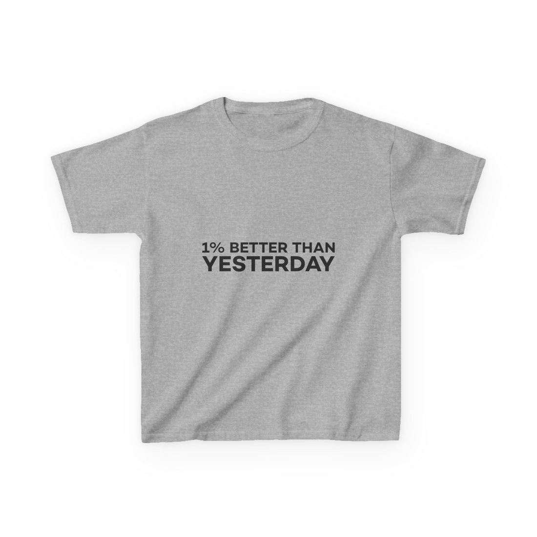1% Better Than Yesterday Kids Heavy Cotton™ Tee