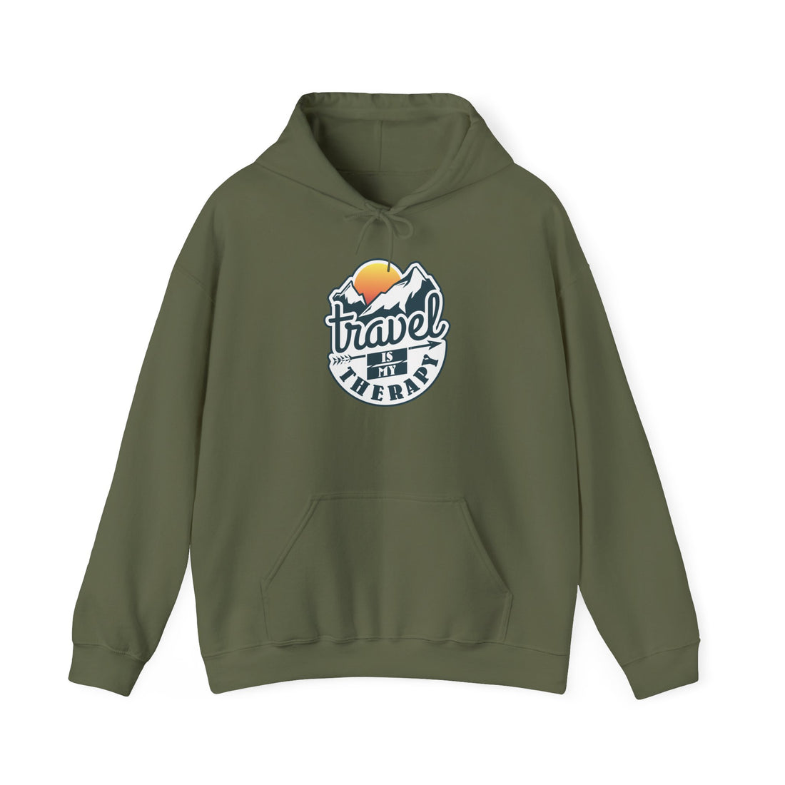 Travel Is My Therapy Unisex Heavy Blend™ Hooded Sweatshirt