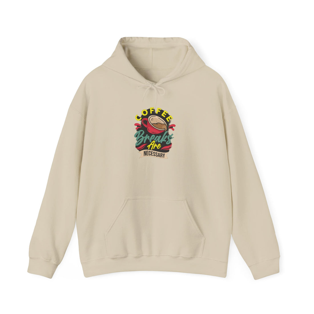 Coffee Breaks Are Necessary Unisex Heavy Blend™ Hooded Sweatshirt