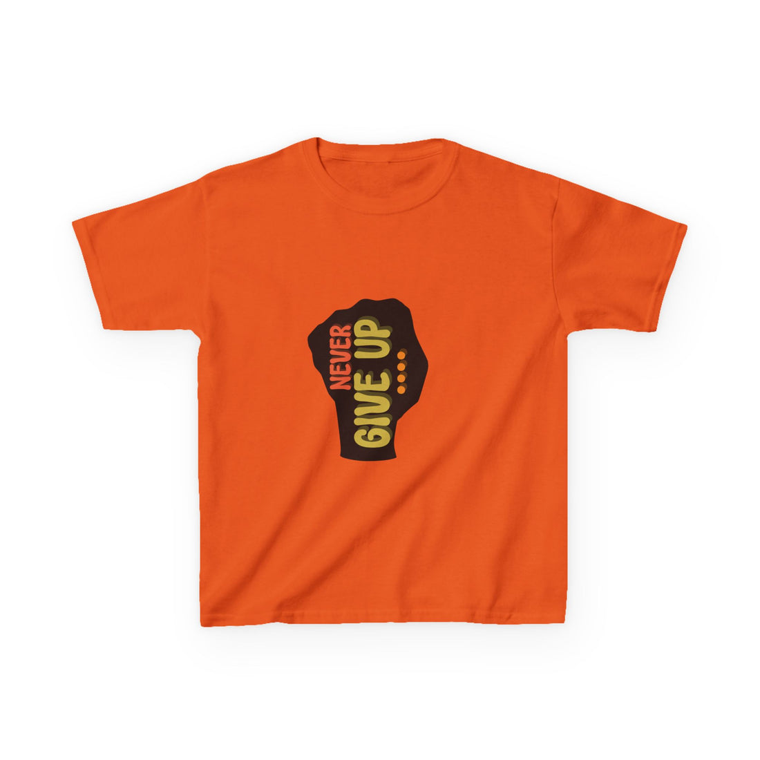 Never Give Up Kids Heavy Cotton™ Tee