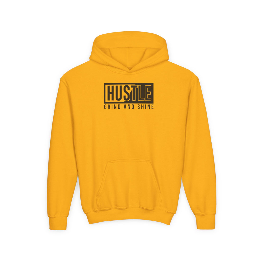 Hustle Grind And Shine Youth Heavy Blend Hooded Sweatshirt