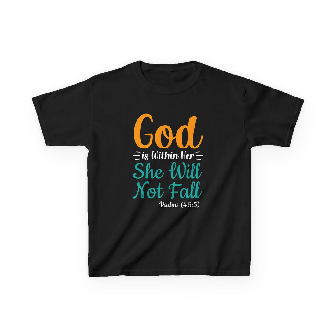 Good Is Within Her She Will Not Fall Kids Heavy Cotton™ Tee