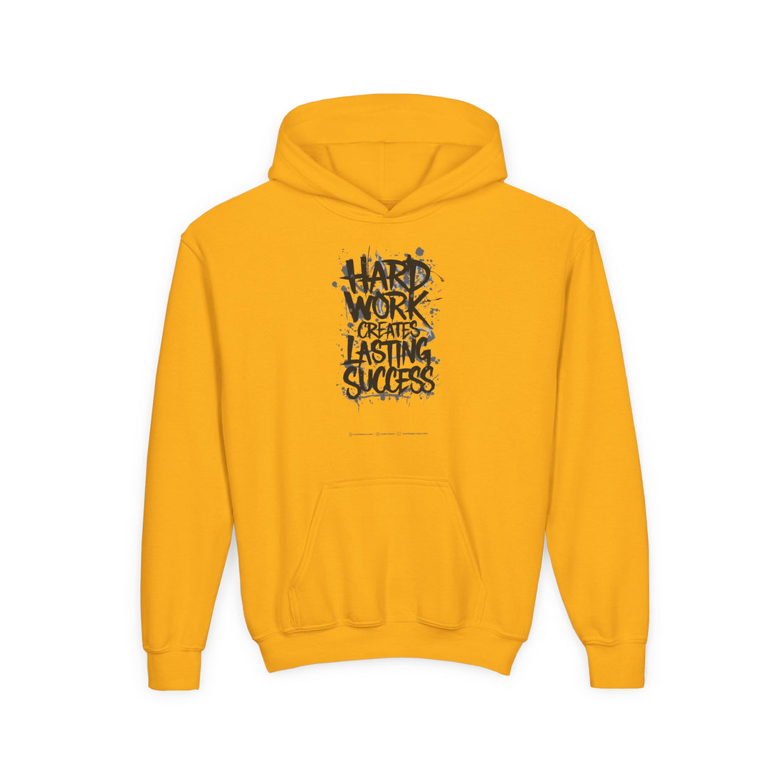 Hard Work Creates Lasting Success Youth Heavy Blend Hooded Sweatshirt