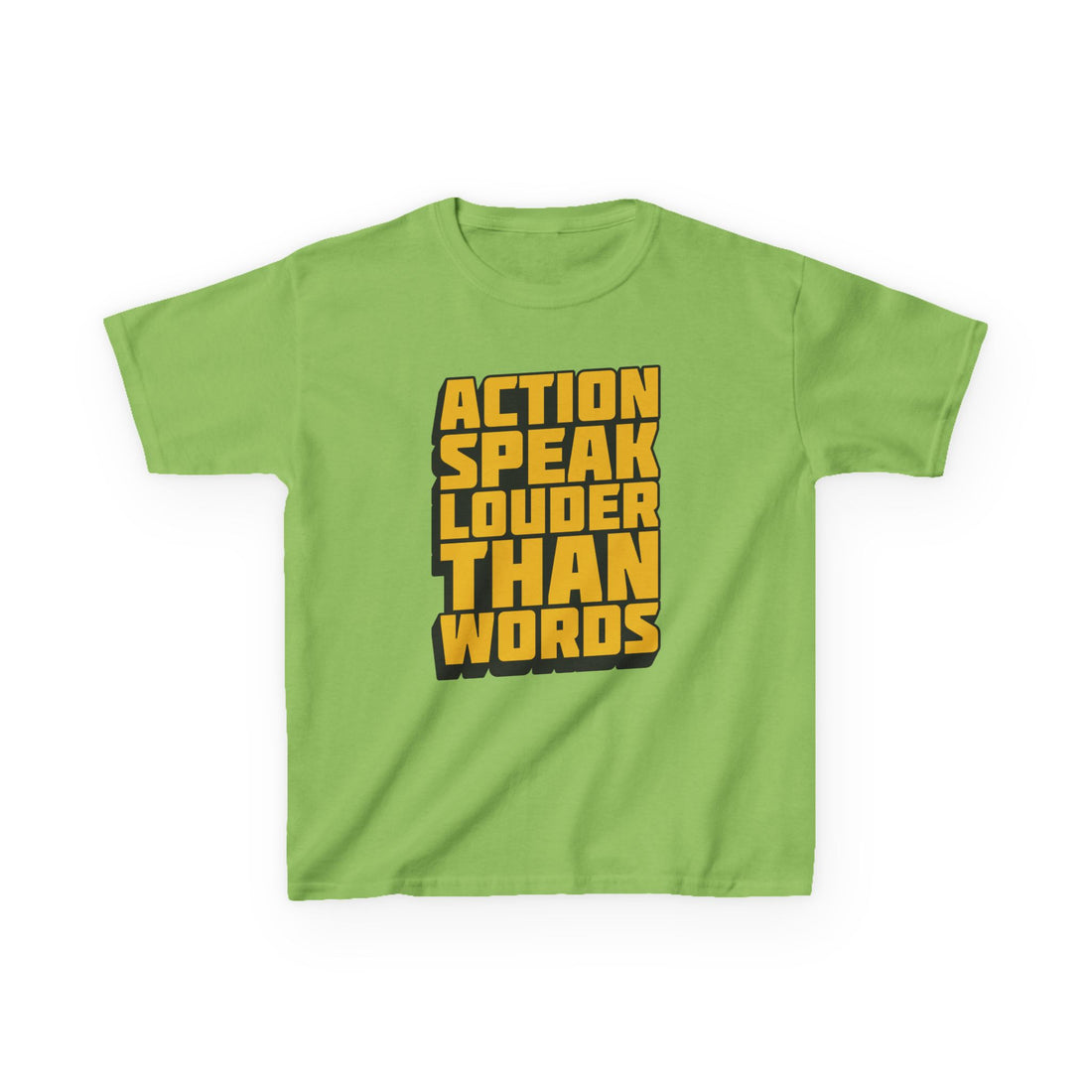 Action Speak Louder Than Words Kids Heavy Cotton™ Tee