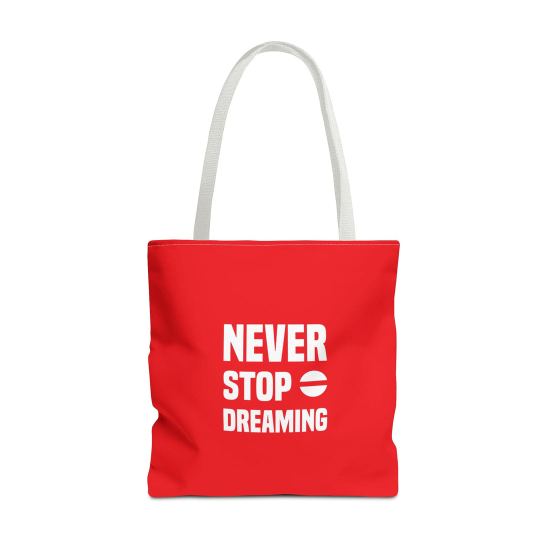 Never Stop Dreaming Tote Bag AOP | All-Over Print Motivational Canvas Bag
